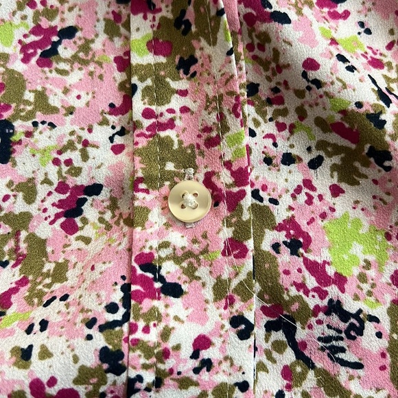 Ann Taylor Speckled Long Sleeve Blouse - Picture 7 of 7